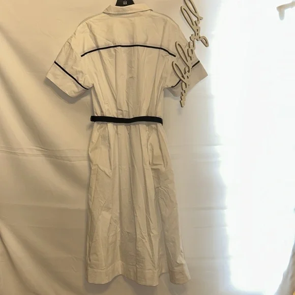 White Piped Kate Dress - Picture 8 of 12